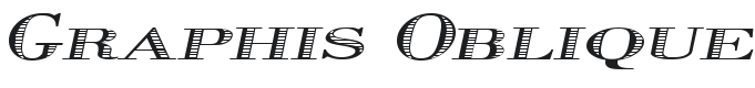 Graphis Oblique Font Preview