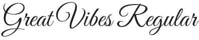 Great Vibes Regular Font Preview