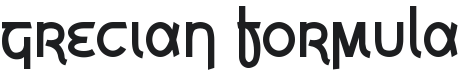 Grecian Formula Font Preview