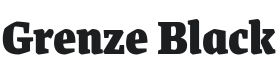 Grenze Black Font Preview