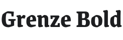 Grenze Bold Font Preview