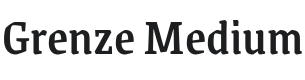 Grenze Medium Font Preview