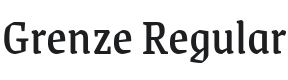 Grenze Font Preview