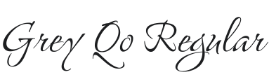 Grey Qo Font Preview