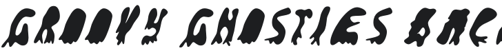 Groovy Ghosties Back-Regular Font Preview