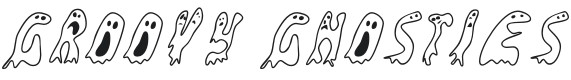 Groovy Ghosties Font Preview