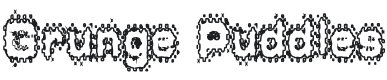 Grunge Puddles Font Preview