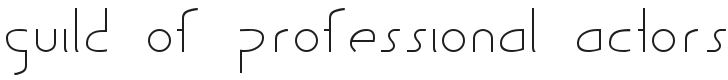 Guild of Professional Actors Font Preview