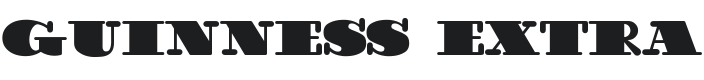 Guinness Extra Stout Font Preview