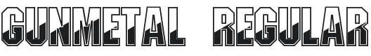 Gunmetal Font Preview