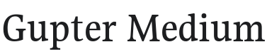 Gupter Medium Font Preview