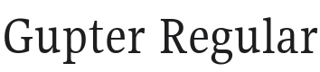 Gupter Font Preview