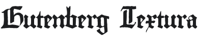 Gutenberg Textura Font Preview