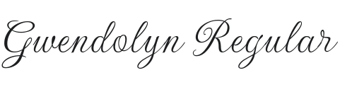 Gwendolyn Font Preview