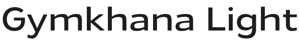Gymkhana Font Preview