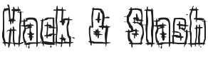 Hack & Slash Font Preview