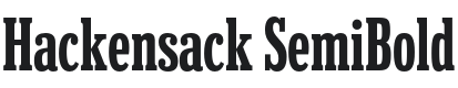 Hackensack Font Preview