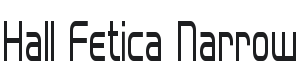Hall Fetica Narrow Font Preview