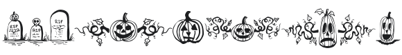 Halloween Borders Font Preview