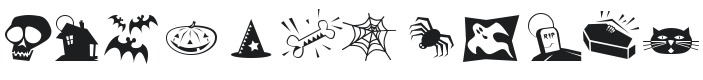 Halloweenies Font Preview