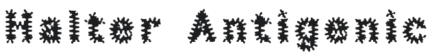 Halter Antigenic Font Preview