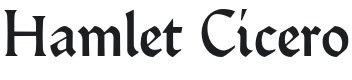 Hamlet Cicero 12 Font Preview