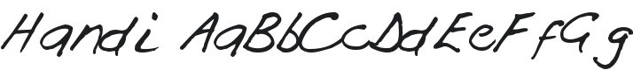 Handi Font Preview