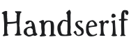 Handserif Font Preview