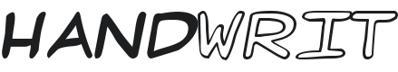 Hand Writ Font Preview