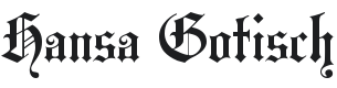 Hansa Gotisch Font Preview