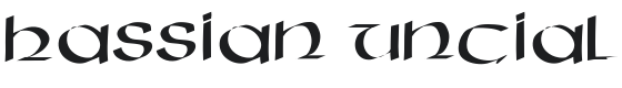 Hassian Uncial Font Preview