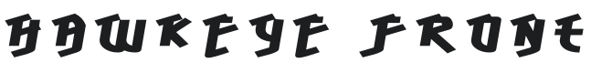 Hawkeye Front-Regular Font Preview