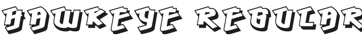 Hawkeye-Regular Font Preview