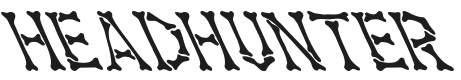 Headhunter Leftified For Death Medium Font Preview