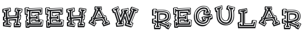 HeeHaw Font Preview