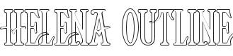 Helena Outline Font Preview