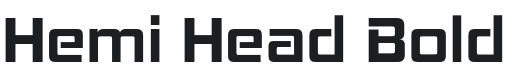 Hemi Head Font Preview
