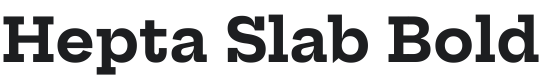Hepta Slab Bold Font Preview