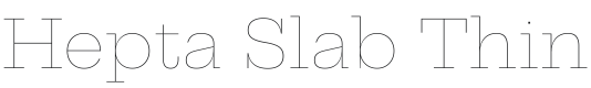 Hepta Slab Thin Font Preview