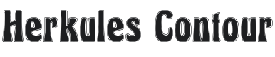 Herkules Contour Font Preview