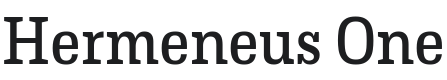 Hermeneus One Font Preview