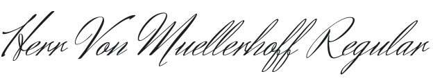 Herr Von Muellerhoff Font Preview
