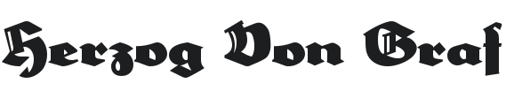 Herzog Von Graf Font Preview