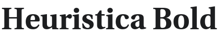 Heuristica Bold Font Preview