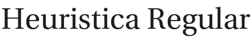 Heuristica Font Preview