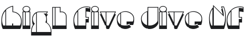 High Five Jive NF Font Preview