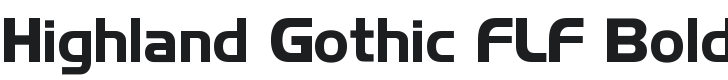 Highland Gothic FLF-Bold Font Preview