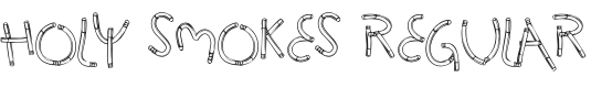 Holy Smokes Font Preview
