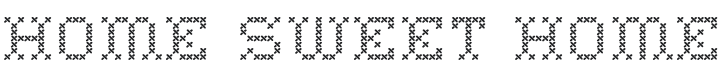Home Sweet Home Font Preview
