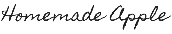 Homemade Apple Font Preview